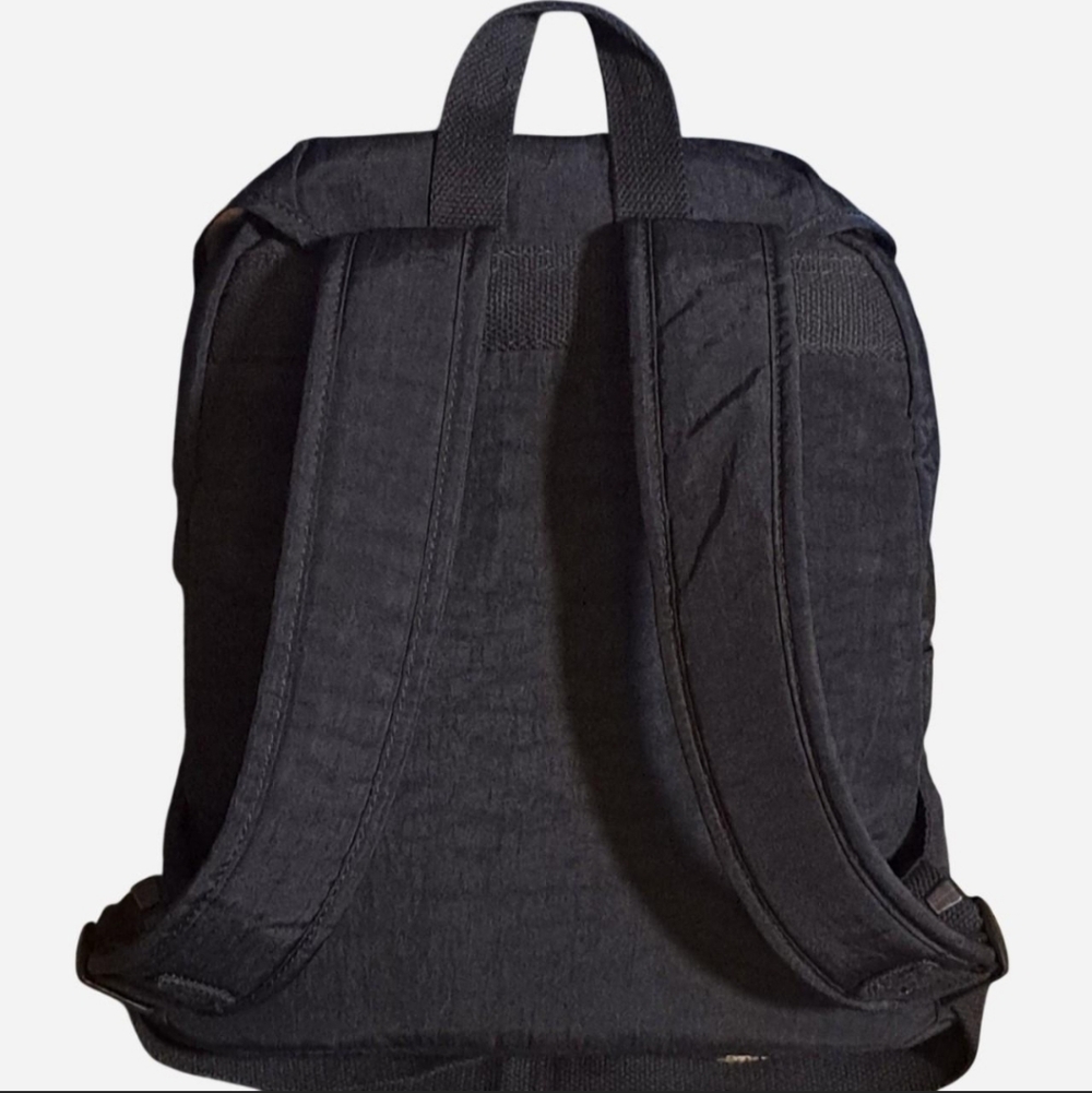 Kipling Black Nylon Backpack Monkey Charm Adjusta… - image 3